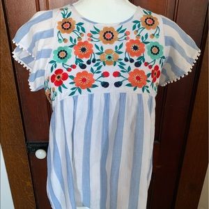 An adorable Roolee spring or summer top. No worn areas.